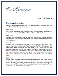 Relaxation Recipe Page 1 Image