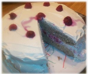 birthday cake slice missing